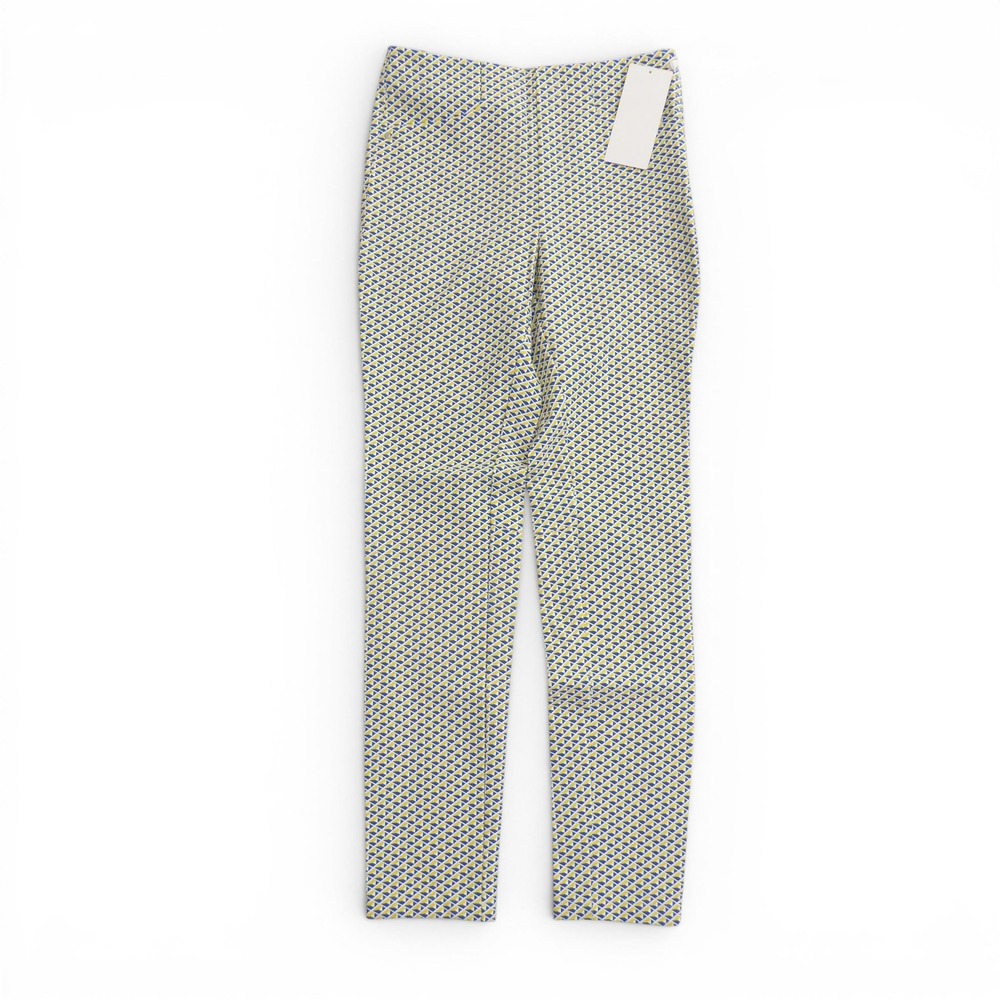 RLX Ralph Lauren Womens Golf Woven Straight Pants Yellow Blue Geometric 2P